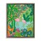 Stupell Industries Flamingos in Dotted Pond Floating Frame, design by Nabeela Rumi